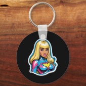 Porte-clés Sticker Nicki Minaj Superhero (Recto)