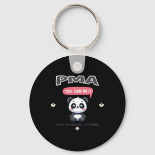 Porte-clés Sticker Panda Attitude Mentale Positive