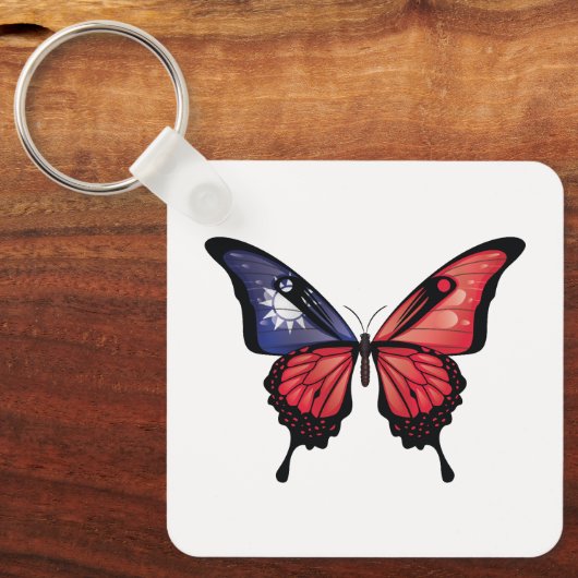 Porte-clés Sticker pour drapeau à queue noire de Taïwan (Recto)