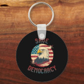 Porte-clés Sticker pour la démocratie1 (Recto)