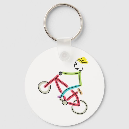 Porte-clés Stickman BMX (Recto)