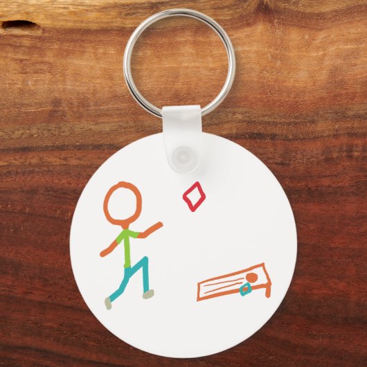 Porte-clés Stickman Cornhole (Verso)