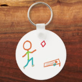 Porte-clés Stickman Cornhole (Recto)