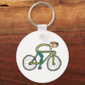 Porte-clés Stickman cycliste (Recto)