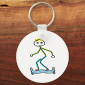 Porte-clés Stickman Hoverboard (Recto)