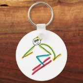 Porte-clés Stickman Skiing (Recto)
