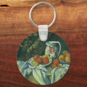 Porte-clés Still Life, Curtain and Pitcher par Paul Cezanne (Recto)