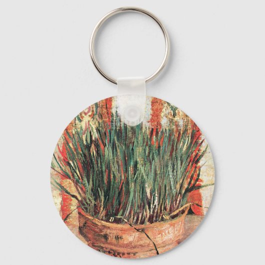 Porte-clés Still Life Flowerpot w Chives par Vincent van Gogh (Recto)