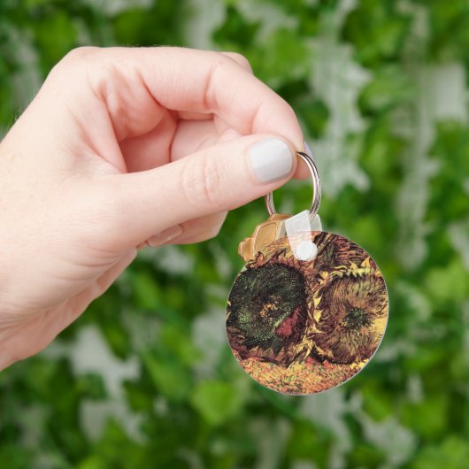 Porte-clés Still Life Two Cut Sunflowers par Vincent van Gogh (main)