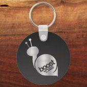 Porte-clés stimuler l'escargot en argent (Recto)