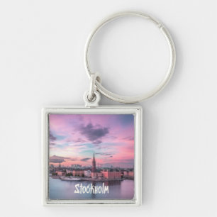 Porte-clés Stockholm Capital of Sweden Night Skyline