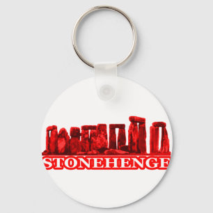 Porte-clés Stonehenge Transp Rouge MUSÉE Zazzle Cadfts