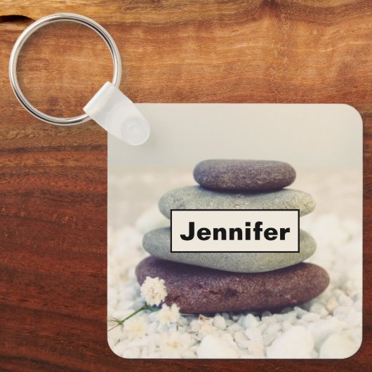 Porte-clés Stones empilées Méditative Cairn (Recto)