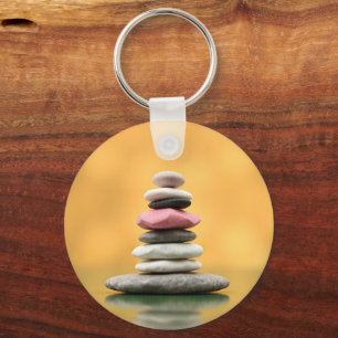 Porte-clés Stones Spirituelles Zen Équilibre Art Thérapeutiqu