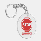 Porte-clés Stop Gun Violence  (Devant gauche)