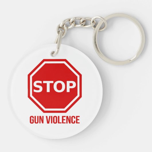Porte-clés Stop Gun Violence  (Dos)