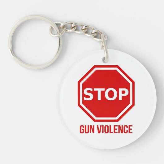 Porte-clés Stop Gun Violence  (Devant)