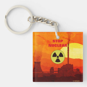 Porte-clés Stop Nuclear