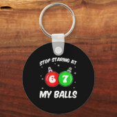 Porte-clés Stop Staring At My 67 Meme Funny Christmas Adult H (Recto)