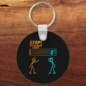 Porte-clés Stop You're Under A Rest _ Funny Music Teacher  (Recto)