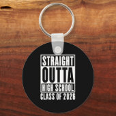 Porte-clés Straight Outta High School Class of 2026 (Verso)