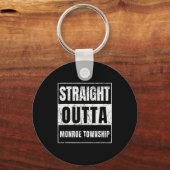 Porte-clés Straight Outta Monroe Township New Jersey (Recto)