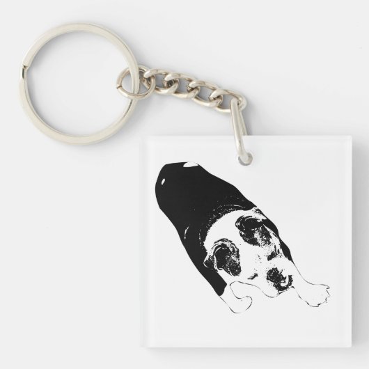 Porte-clés Stride Vector Chien Guides Bold Voyages Quotidien (Devant)