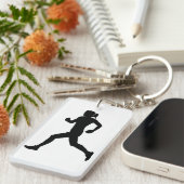 Porte-clés Stried in Grace : Female Marathon Runner Silhouett (Devant droit)