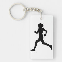 Stried in Grace : Female Marathon Runner Silhouett