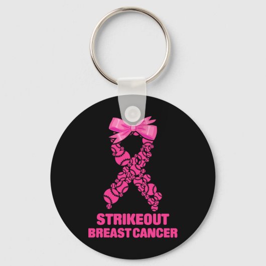Porte-clés Strike Out Breast Cancer Awareness Softll Fighters (Recto)