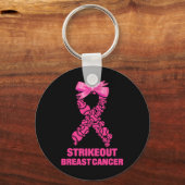Porte-clés Strike Out Breast Cancer Awareness Softll Fighters (Recto)