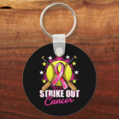 Porte-clés Strike Out Breast Cancer Warrior Softll Pink Ribbo (Recto)