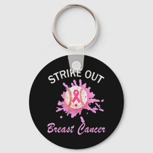 Porte-clés Striout Breast Cancer Sensibilisation Baseball Ros