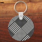 Porte-clés Stripes Check Harlequin Pois Conception mixte (Recto)