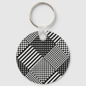Porte-clés Stripes Check Harlequin Pois Conception mixte (Verso)