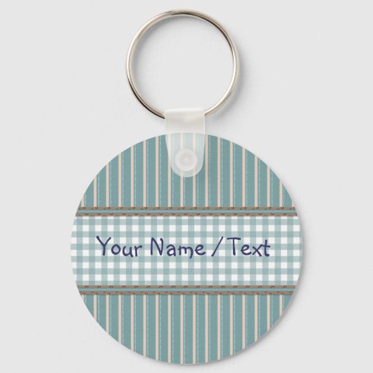 Porte-clés Stripes et conception de plaid (Recto)