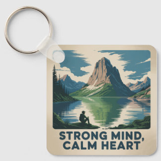 Porte-clés Strong Mind, Calm Heart