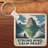 Porte-clés Strong Mind, Calm Heart (Recto)