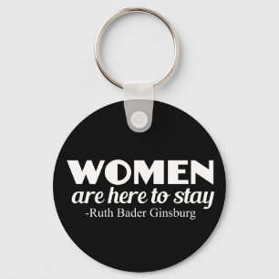 Porte-clés Strong Women Ruth Bader Ginsburg Feminist Quote