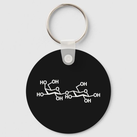 Porte-clés Structure du lait lactose (Recto)