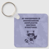 Porte-clés Structures de phrases compliquées de superpuissanc (Recto)
