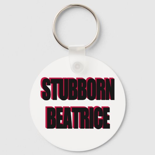 PORTE-CLÉS STUBBBORN BEATRICE (Recto)