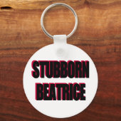 PORTE-CLÉS STUBBBORN BEATRICE (Recto)