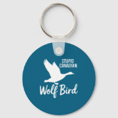 Porte-clés Stud Canadian Wolf Bird Funny  (Recto)