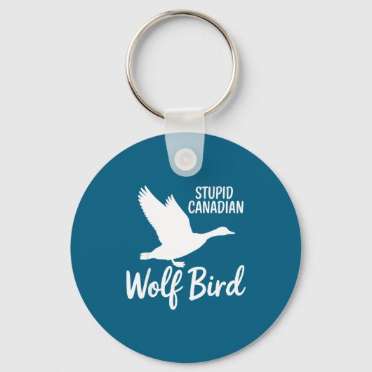 Porte-clés Stud Canadian Wolf Bird Funny  (Recto)