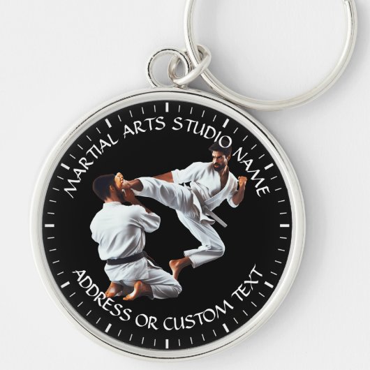 Porte-clés Studio Martial Arts Jiu-jitsu Karate Taekwondo (Devant)