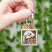 Porte-clés Studio tiré de Bedlington Terrier (main)