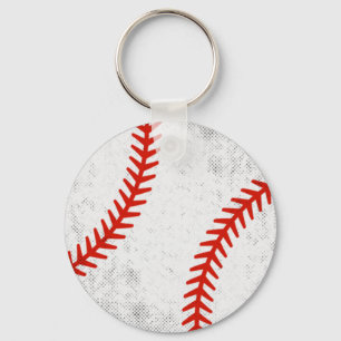 Porte-clés Style Athlétique Rétro Baseball Vintage en Distres