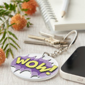 Porte-clés Style comique wow d'art de bruit (Devant Droit)