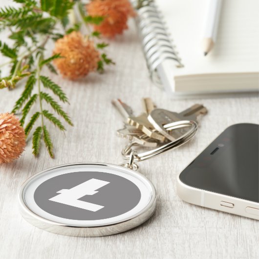 Porte-clés style de chiffrement litecoin (Côté)